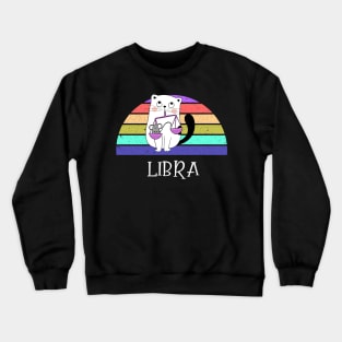 Cat Horoscope Libra Crewneck Sweatshirt